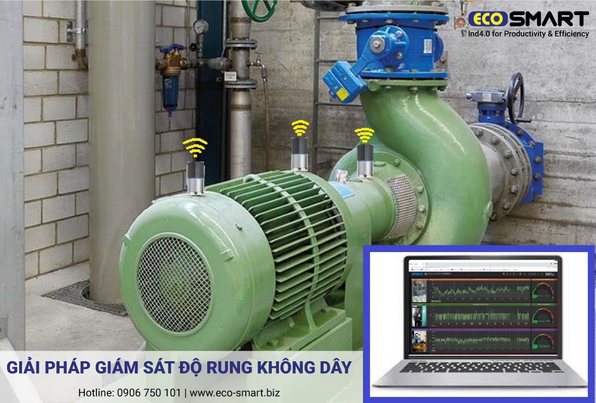 Giải pháp giám sát độ rung máy móc không dây